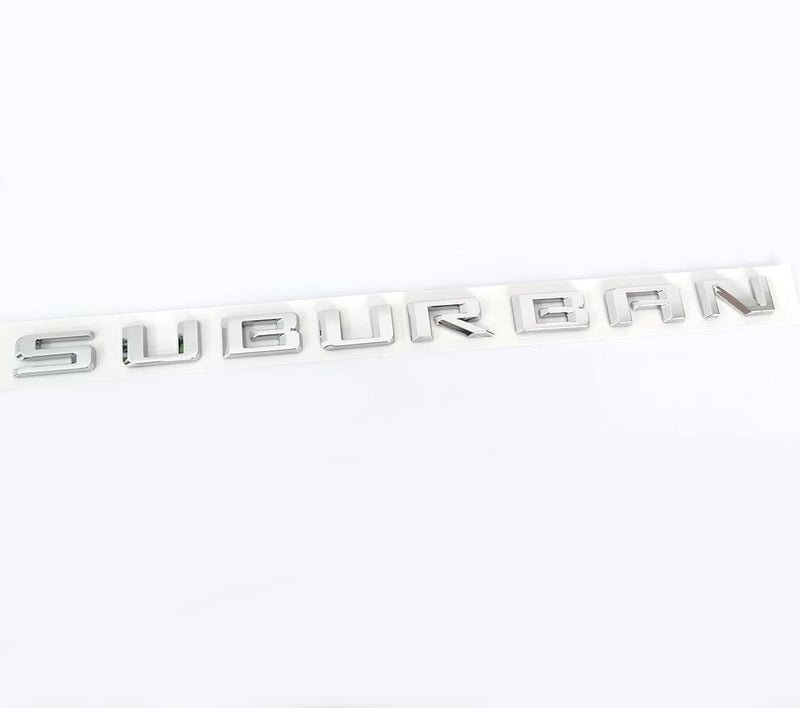 OEM 2021 Suburban Emblem 3D Letters Badge Compatible with 2019-2025 Suburban 84910061 Chrome